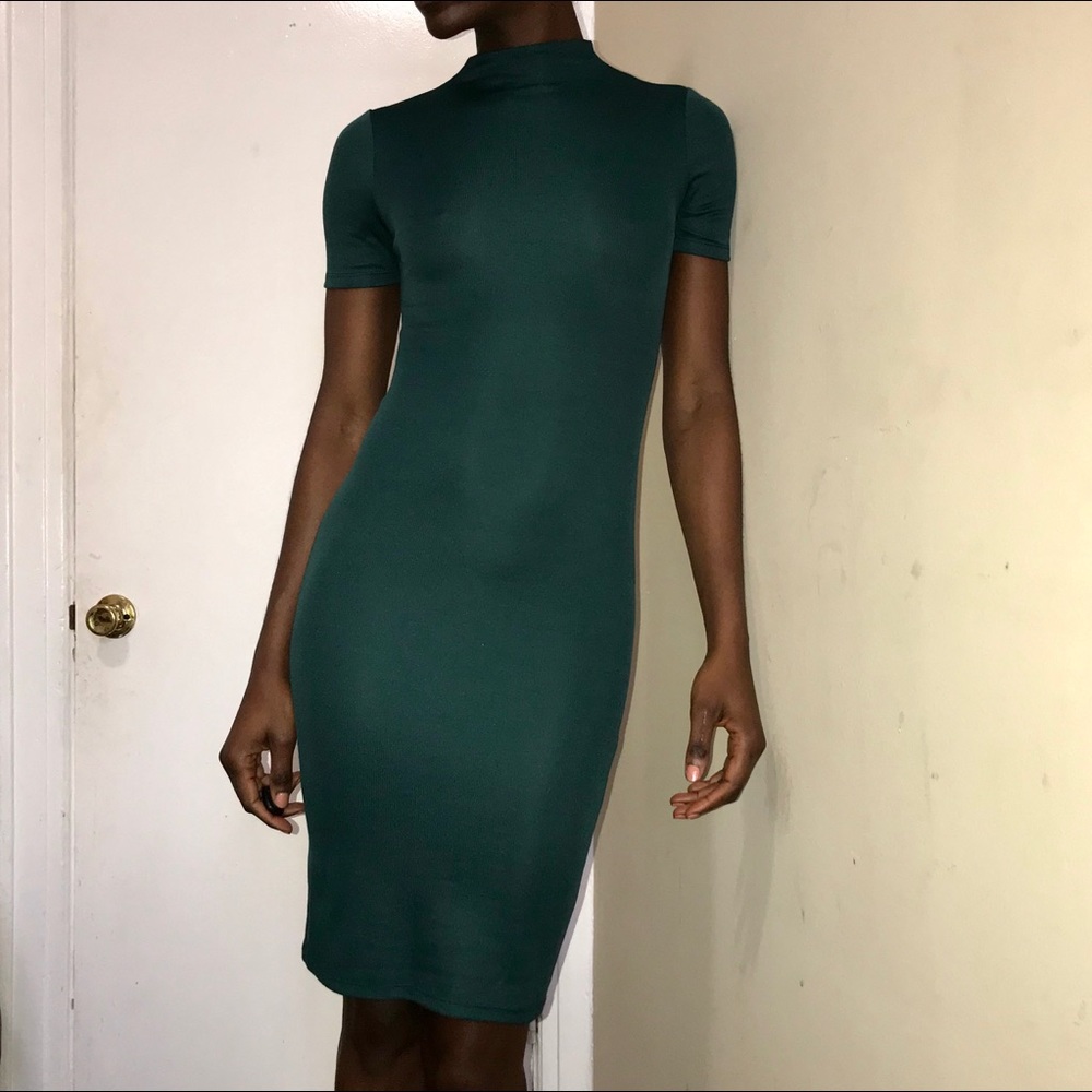 Green Midi Bodycon Dress